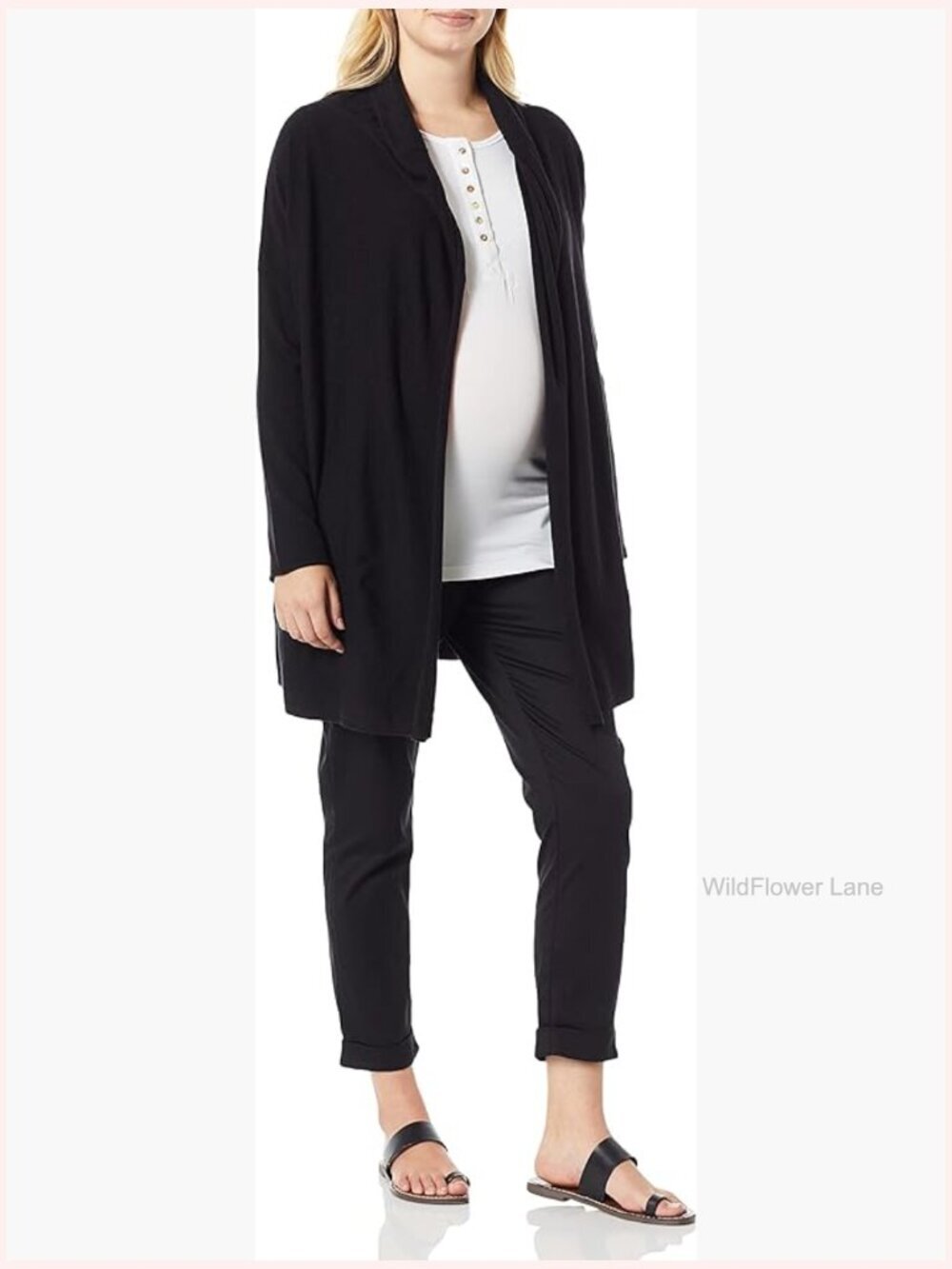 Maternity Pullover Blouse V-Neck Sleeveless Nursing Top